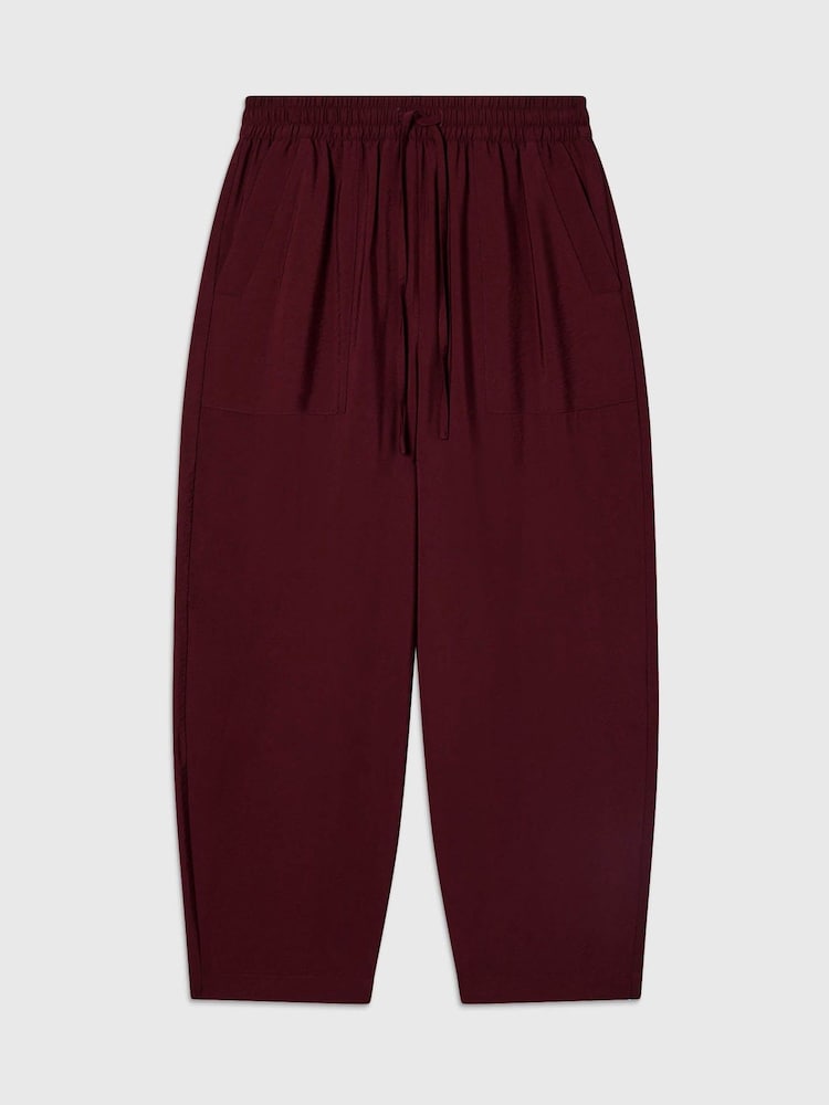 Whistles Purple Petite Tie Waist Trousers - Image 5 of 5