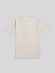 U.S. Polo Assn Natural Stripe Texture Jersey Revere Shirt - Image 7 of 8