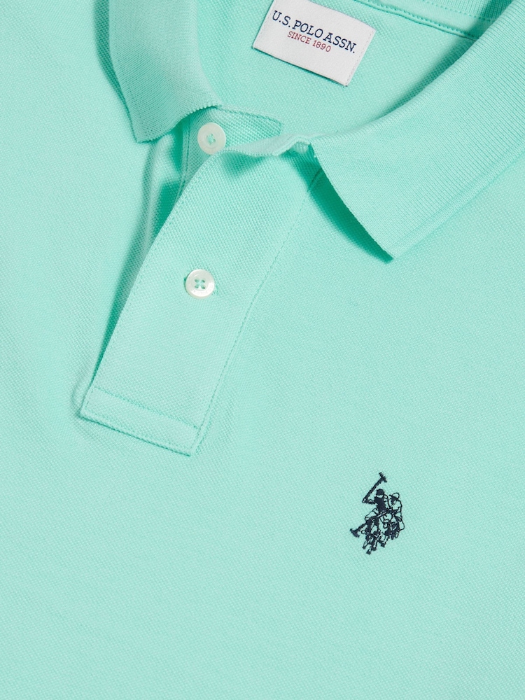 U.S. Polo Assn Green DHM Pique Polo Shirt - Image 3 of 3