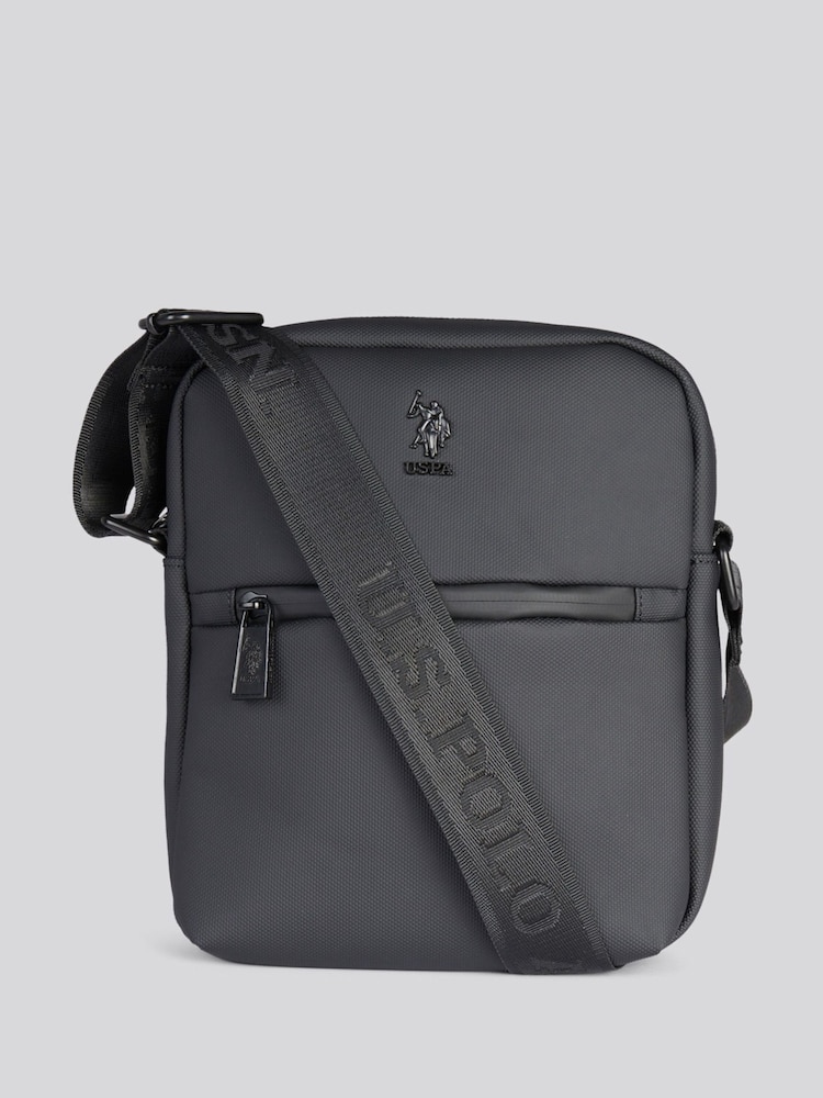 U.S. Polo Assn. Black Arrowhead Cross-Body Bag - Image 1 of 6