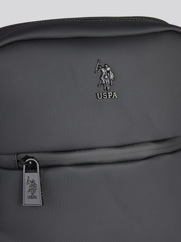U.S. Polo Assn. Black Arrowhead Cross-Body Bag - Image 6 of 6