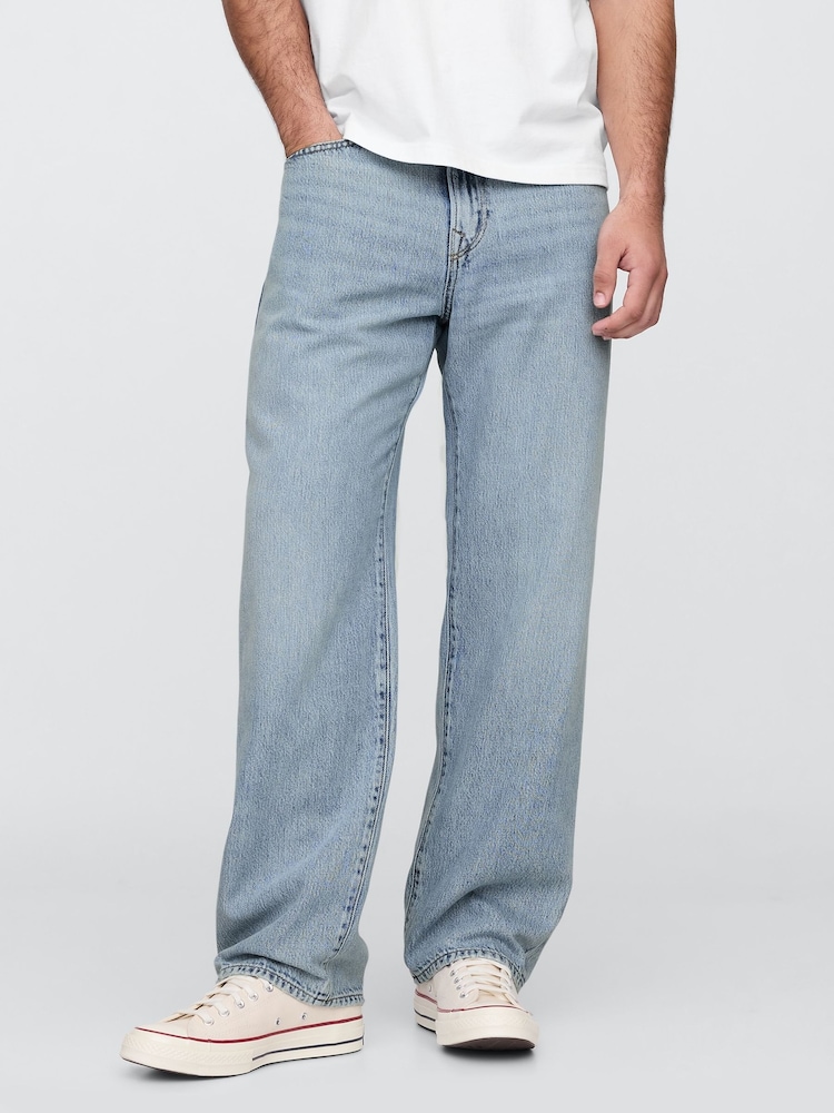 Gap Medium Wash SuperSoft Relaxed Jeans - Image 1 of 6