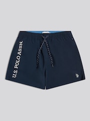 U.S. Polo Assn Blue Brand Swim Shorts - Image 1 of 4