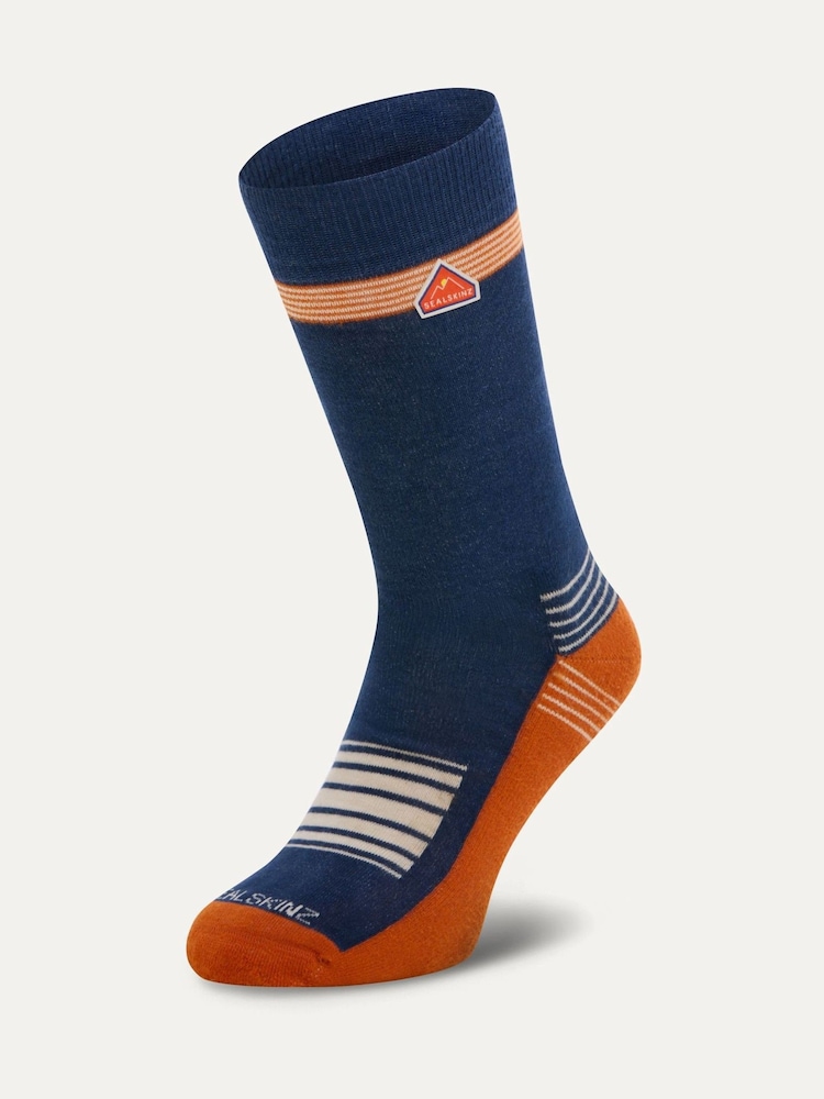 Sealskinz Blue Tibenham Lightweight Mid Length Hiking Socks - Image 1 of 2