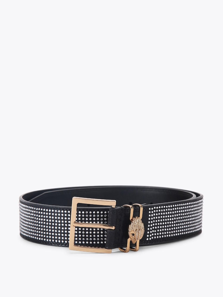Kurt Geiger London Black Shoreditch Gem 40 Belt - Image 1 of 4 Kurt Geiger London Black Shoreditch Gem 40 Belt - Image 1 of 4