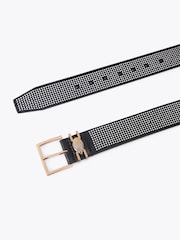 Kurt Geiger London Black Shoreditch Gem 40 Belt - Image 2 of 4