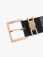Kurt Geiger London Black Shoreditch Gem 40 Belt - Image 3 of 4
