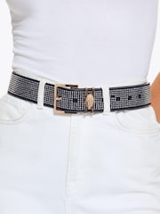 Kurt Geiger London Black Shoreditch Gem 40 Belt - Image 4 of 4