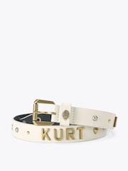 Kurt Geiger London Cream Kurt 30 Belt - Image 1 of 4