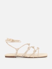 Simmi London Beige Suede Clea Flat Sandals - Image 2 of 4