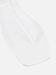 Simmi London White Hanna Flat Sandals - Image 4 of 4