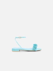 Simmi London Blue Asha Flat Shoes - Image 2 of 4