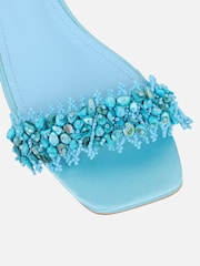 Simmi London Blue Asha Flat Shoes - Image 3 of 4