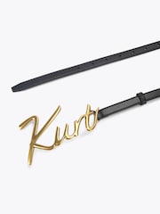 Kurt Geiger London Black Kurt 15 Belt - Image 4 of 4