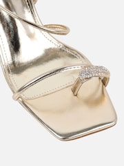 Simmi London Gold Anastasia Block Heeled Sandals - Image 4 of 4