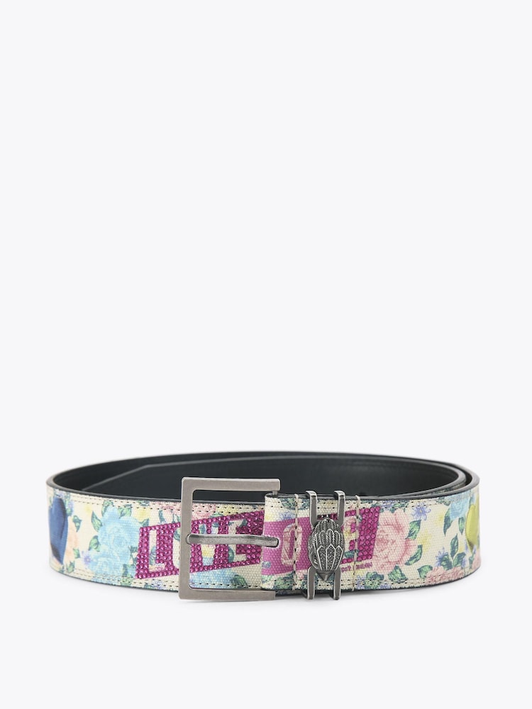 Kurt Geiger London Pink Shoreditch 40 Belt - Image 1 of 4