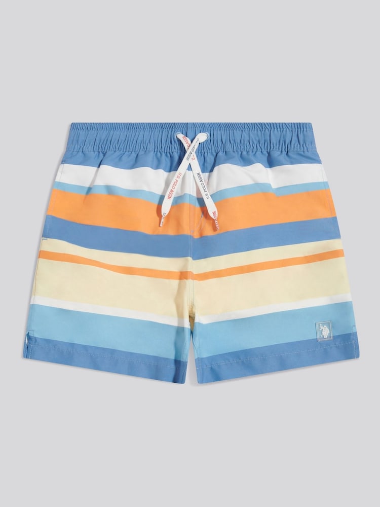 U.S. Polo Assn Striped Swim Shorts - Image 1 of 3 U.S. Polo Assn Striped Swim Shorts - Image 1 of 3