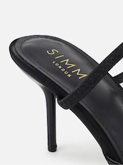 Simmi London Black Susan Bow Detail Court Sandals - Image 3 of 4