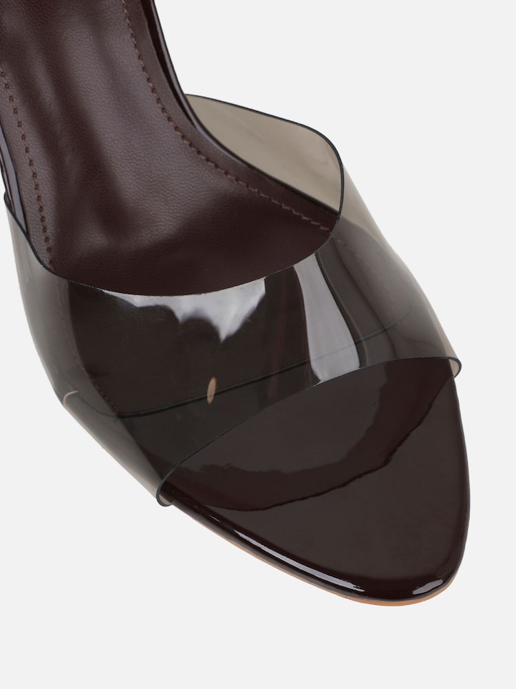 Simmi London Brown Belize Wedge Mules - Image 4 of 4