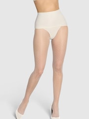 Heist White Polka Dot The Thirty Five Contour Tights - Image 3 of 4