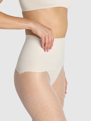 Heist White Polka Dot The Thirty Five Contour Tights - Image 4 of 4