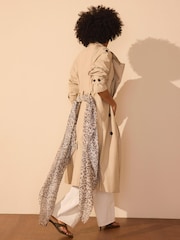 Mint Velvet Allison Leopard Print Lightweight Scarf - Image 2 of 4