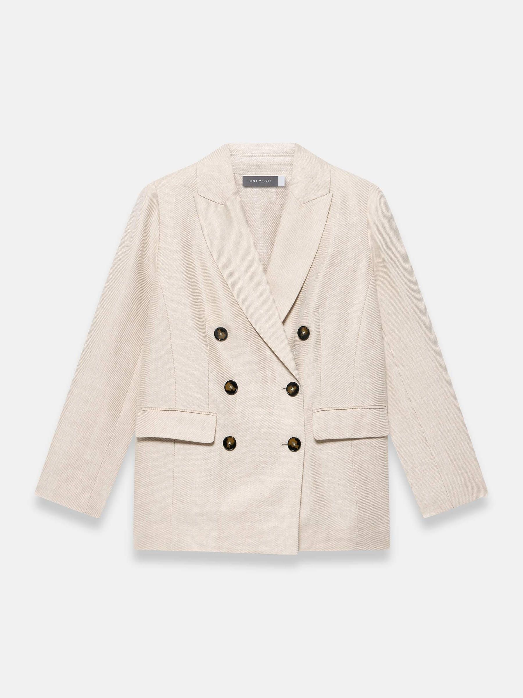 Buy Mint Velvet Natural Linen Double Breasted Blazer from Next USA