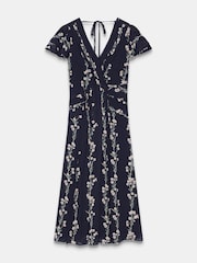 Mint Velvet Blue Floral Print Maxi Dress - Image 7 of 8