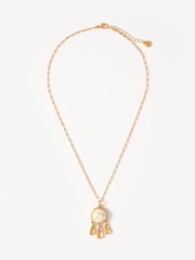 Mint Velvet Gold Tone Drop Pendant Necklace - Image 2 of 4