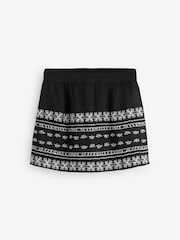 Simply Be Black Embroidered Skort - Image 1 of 1