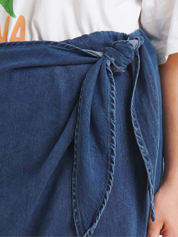 Simply Be Denim Wrap Skirt - Imagen 4 de 4