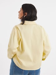 Simply Be Yellow Button Through Shacket - Image 2 of 4