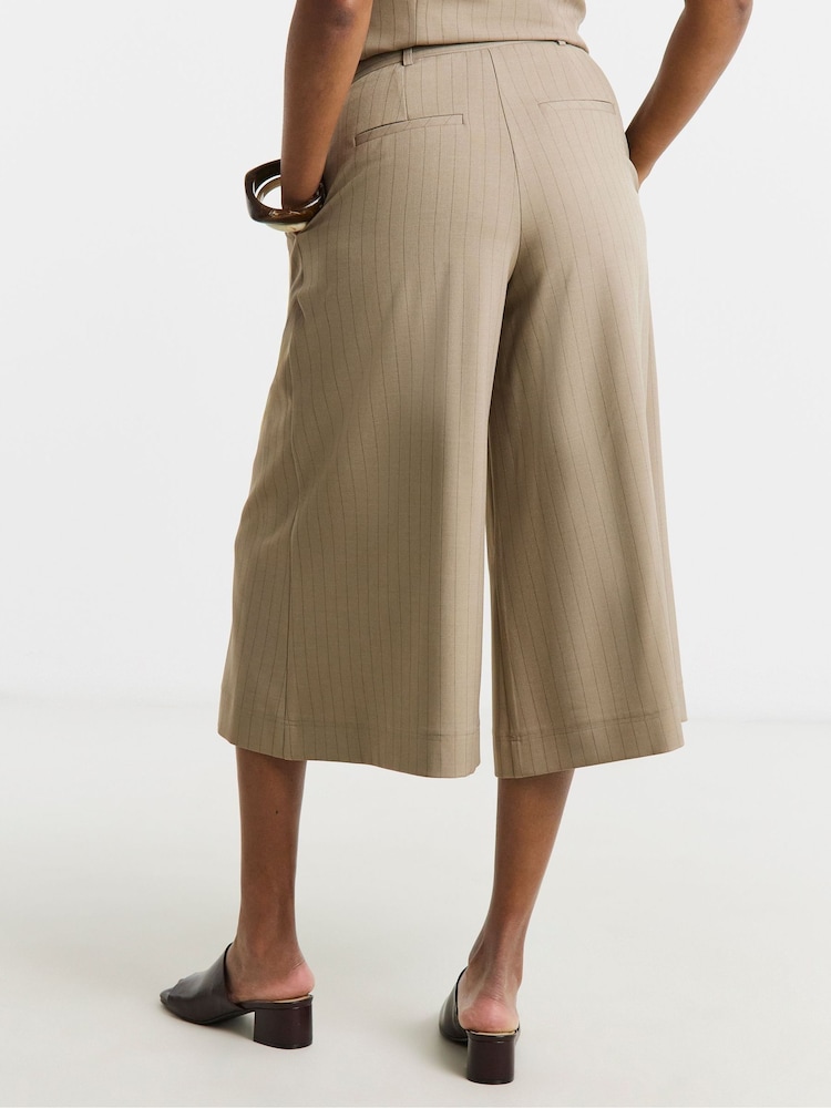 Simply Be Natural Extreme Wide Leg Culotte Trousers - Image 2 of 4 Simply Be Natural Extreme Wide Leg Culotte Trousers - Image 2 of 4