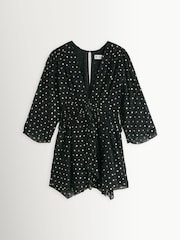 Rixo Black Clove Gold Spot  Dress - Image 1 of 1