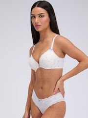 Boux Avenue White Daphne Print Briefs - Image 4 of 5