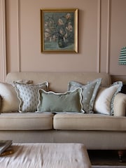Ellenvale Interiors Sage Daisy Stripe Cushion Cover 45 X 45cm - Image 3 of 6