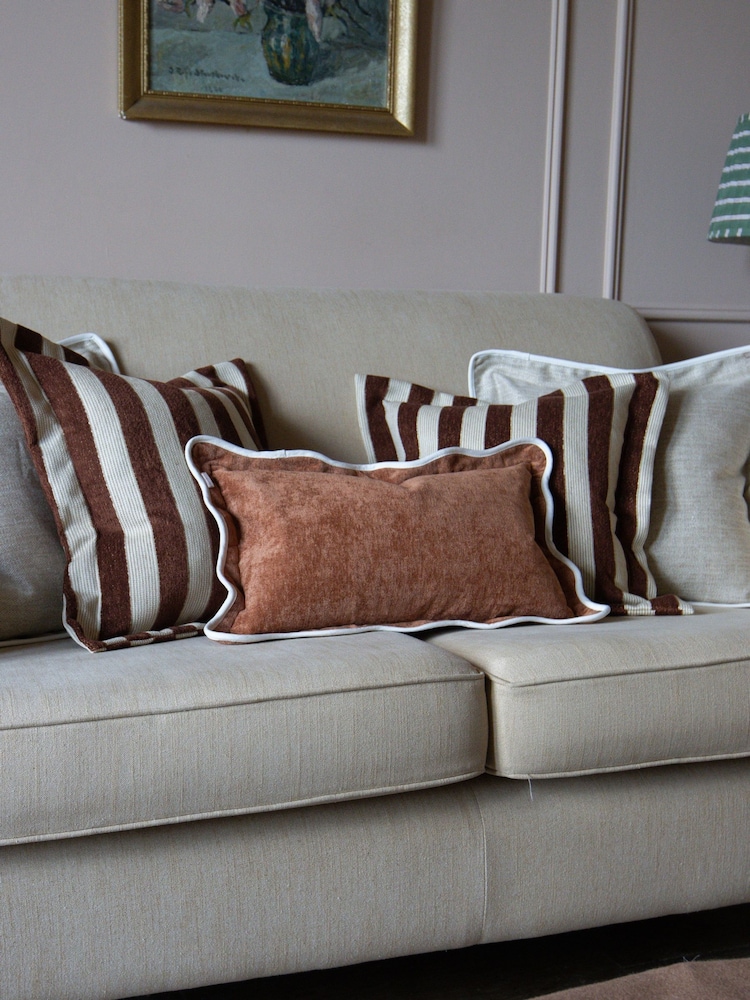 Ellenvale Interiors Set of 5 Terracotta The Orla Cushion Combination - Image 2 of 4 Ellenvale Interiors Set of 5 Terracotta The Orla Cushion Combination - Image 2 of 4