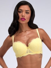 Boux Avenue Yellow Emma Lace Balconette Bra - Image 1 of 5
