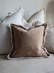 Ellenvale Interiors Coffee Chloe Cushion Cover 45 X 45cm - Image 1 of 6