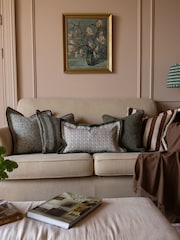 Ellenvale Interiors Olive Fleur Print Cushion Cover 50 X 30cm - Image 2 of 3