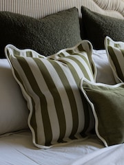 Ellenvale Interiors Olive Chloe Stripe Cushion Cover 45 X 45cm - Image 3 of 3