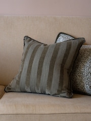 Ellenvale Interiors Olive Isla Stripe Cushion Cover 45 X 45cm - Image 1 of 3