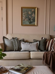 Ellenvale Interiors Olive Isla Stripe Cushion Cover 45 X 45cm - Image 2 of 3