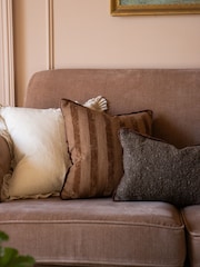 Ellenvale Interiors Dark Brown Isla Stripe Cushion Cover 45 X 45cm - Image 2 of 4