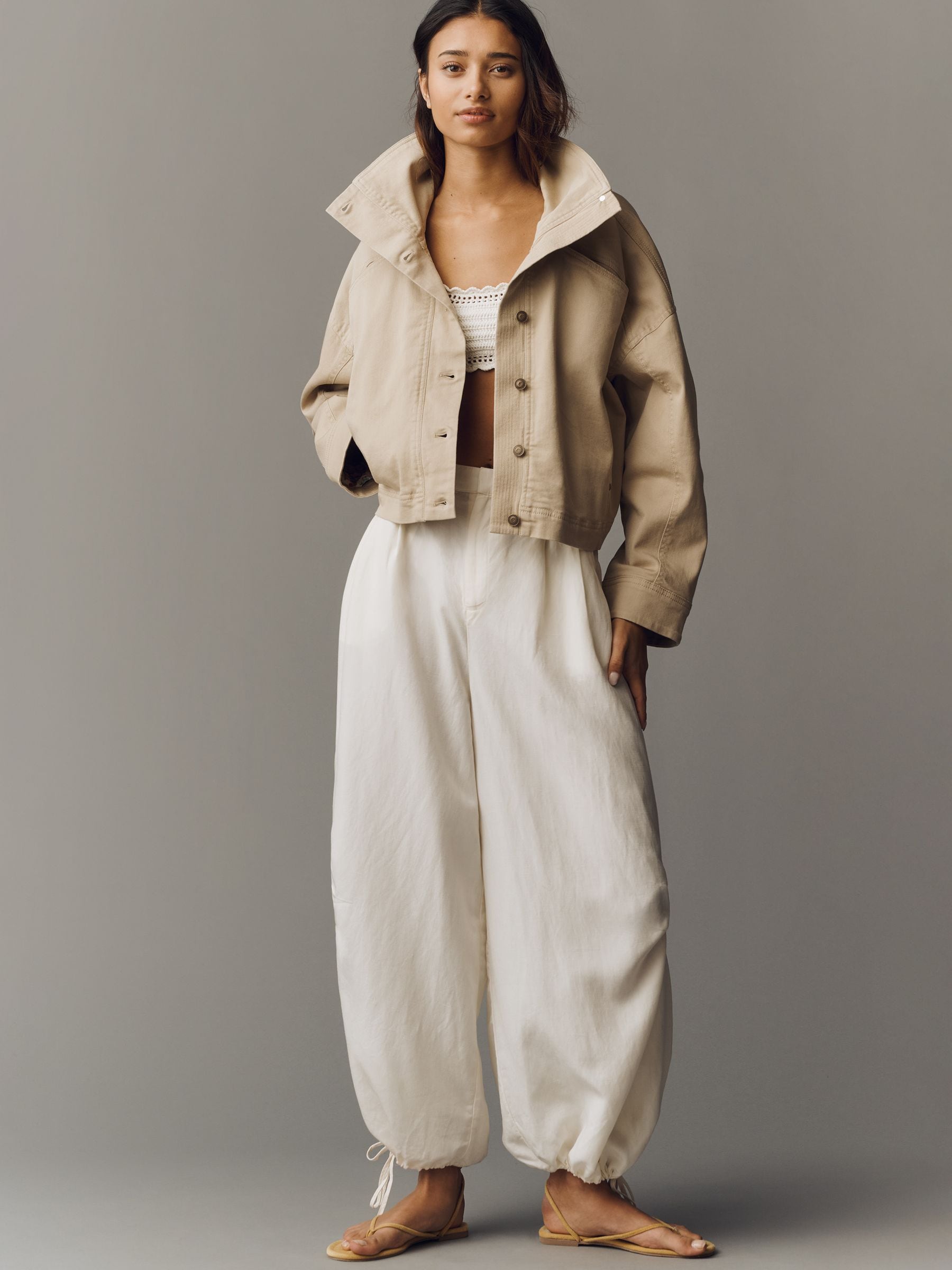 Buy Anthropologie Nude Funnel-Neck Utility Jacket from Next USA
