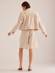 Anthropologie Maeve Embroidered Tailored Shorts - Imaginea 2 din 4