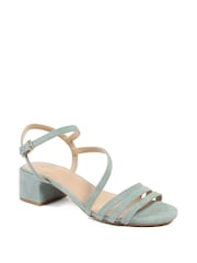 Jones Bootmaker Mint Standard Fit Wide Fit Ginette Leather Sandals - Image 3 of 6