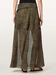 AllSaints Green Sali Skirt - Image 3 of 6
