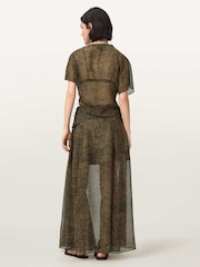 AllSaints Green Sali Skirt - Image 5 of 6