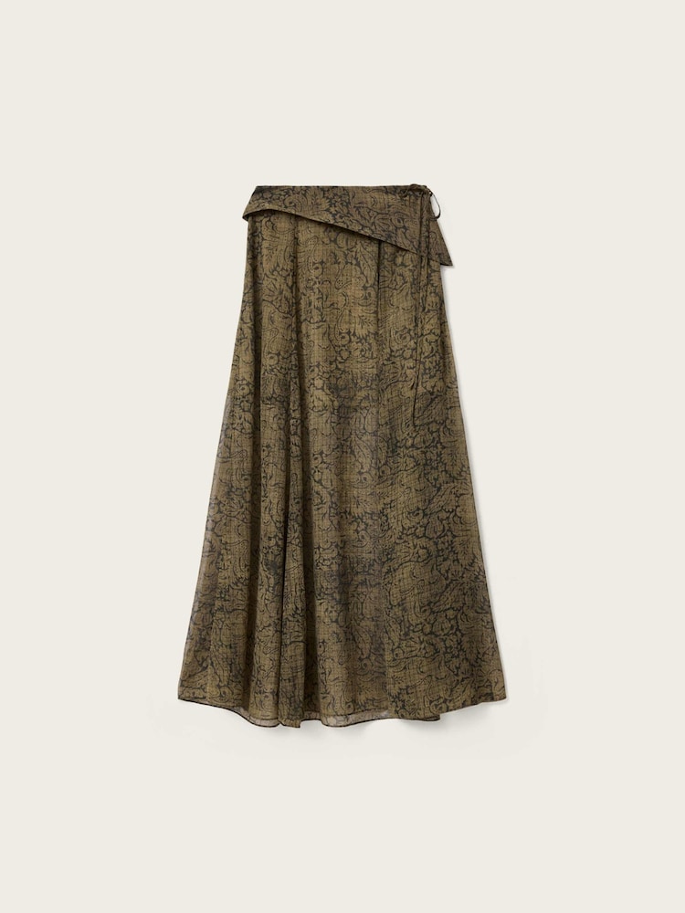 AllSaints Green Sali Skirt - Image 6 of 6